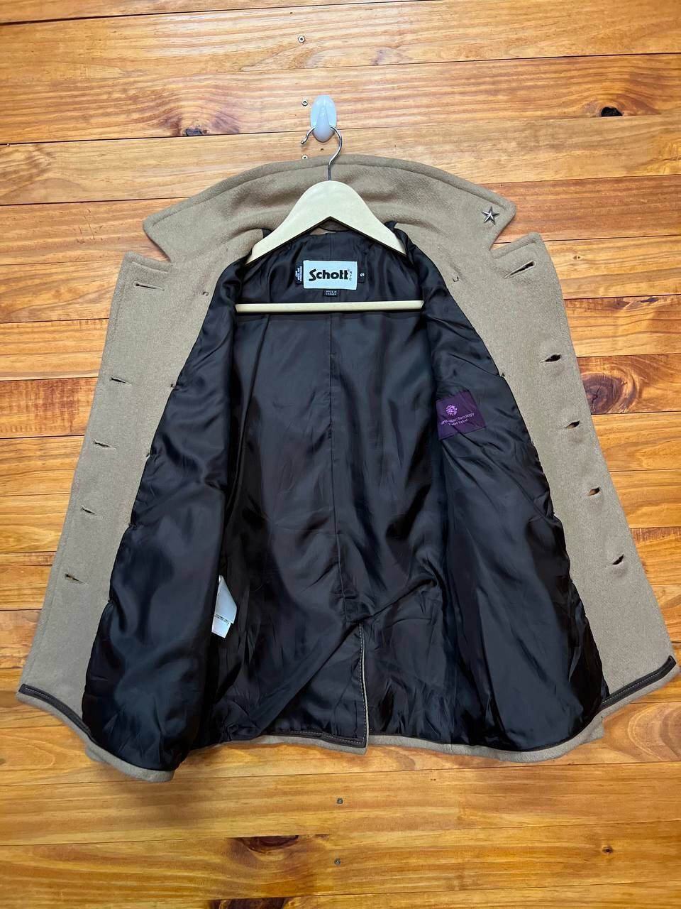 Japanese Brand SCHOTT X EARTH MUSIC & ECOLOGY PEACOAT JACKET Size US S / EU 44-46 / 1 - 11 Thumbnail