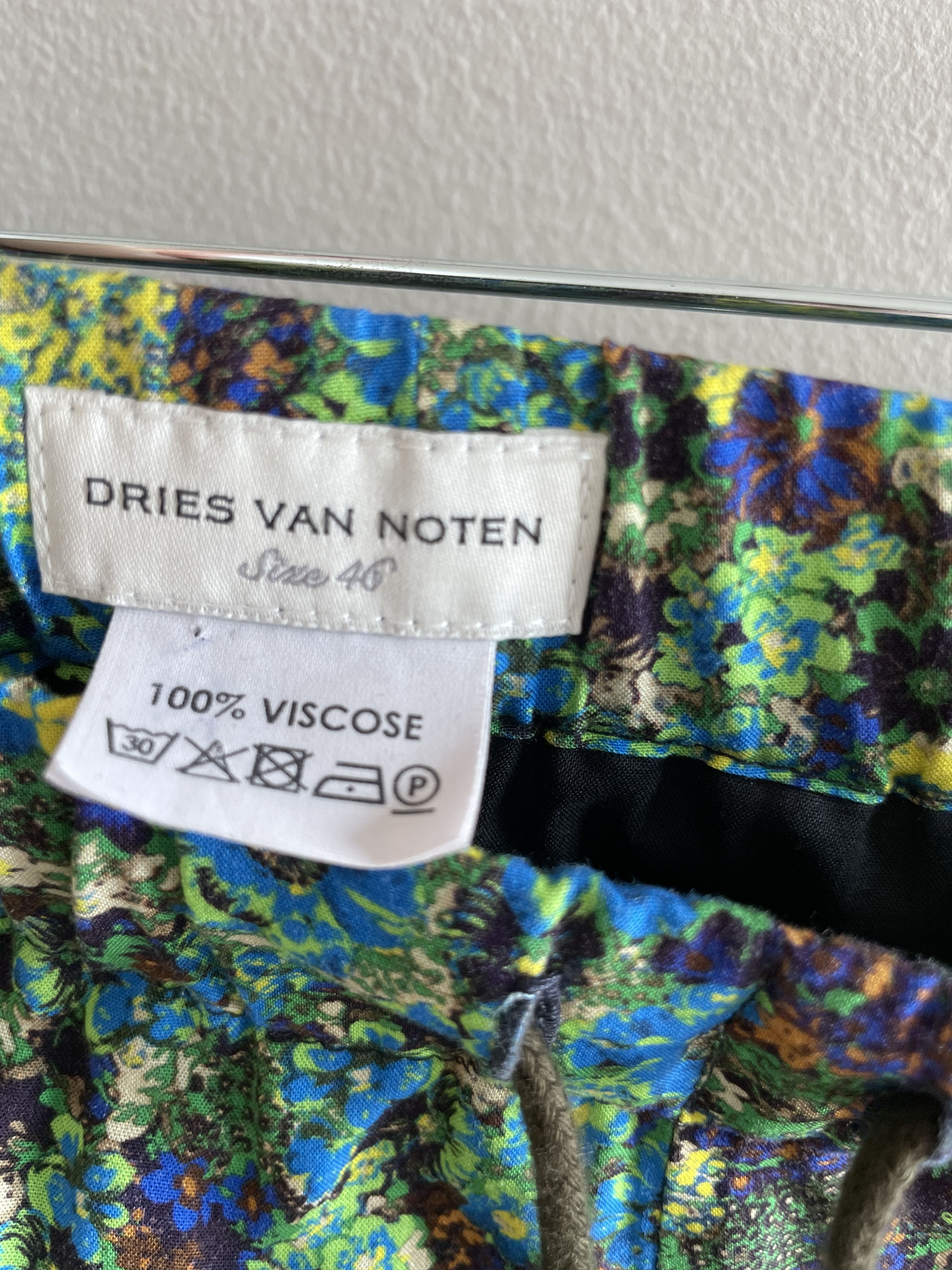 Dries Van Noten Dires Van Noten Printed Floral Pants Size US 30 / EU 46 - 8 Thumbnail