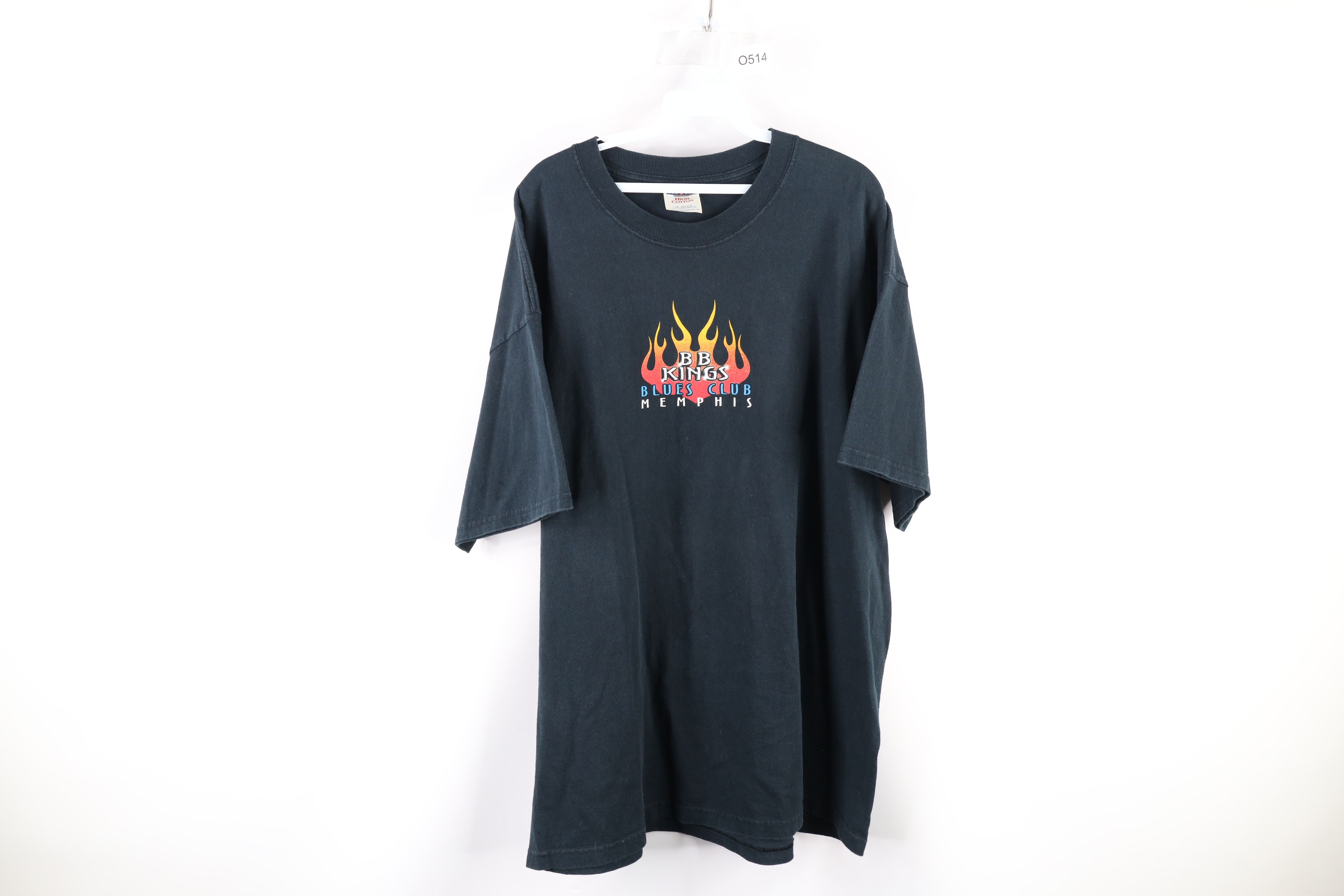 Vintage Vintage Faded Spell BB King Blues Club Fire Flames T-Shirt Size US XXL / EU 58 / 5 - 1 Preview