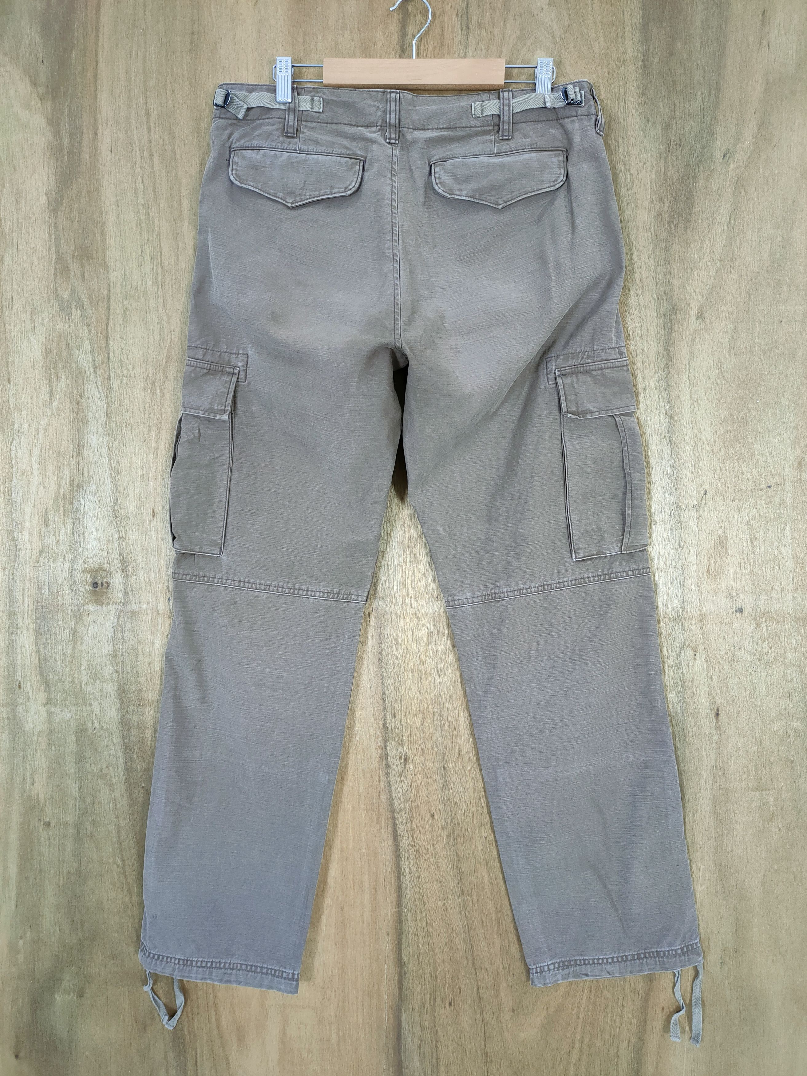 Japanese Brand VINTAGE BLUE LABEL FADED BROWN CARGO PANTS Size US 34 / EU 50 - 10 Thumbnail