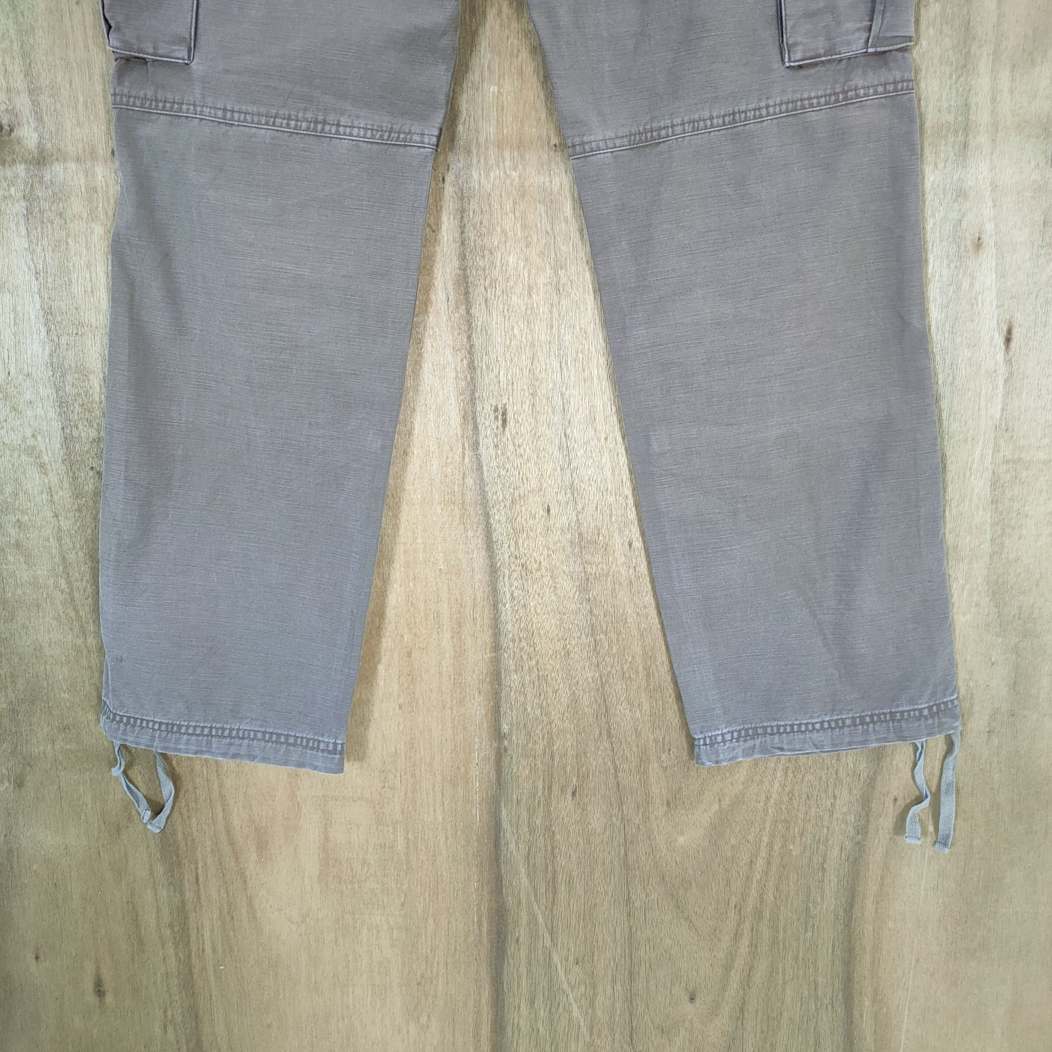 Japanese Brand VINTAGE BLUE LABEL FADED BROWN CARGO PANTS Size US 34 / EU 50 - 12 Thumbnail