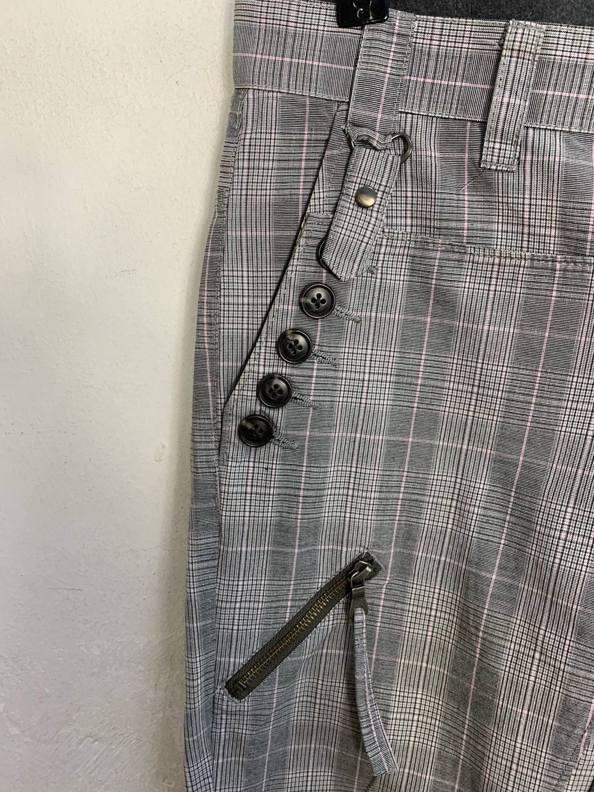 Seditionaries PPFM Eastern Rock Plaid Pant Bondage Cyber Punk Spike Size 32" / US 10 / IT 46 - 6 Thumbnail
