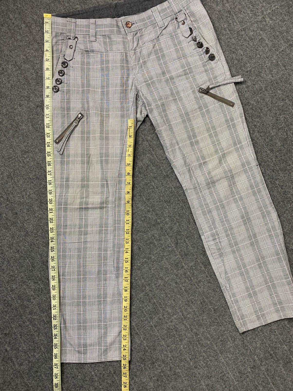 Seditionaries PPFM Eastern Rock Plaid Pant Bondage Cyber Punk Spike Size 32" / US 10 / IT 46 - 10 Thumbnail