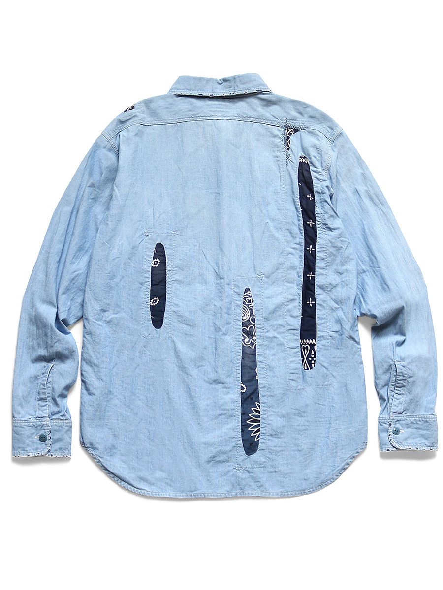 Kapital Kapital Chambray Bandana Remake Work Shirt Size US M / EU 48-50 / 2 - 1 Thumbnail