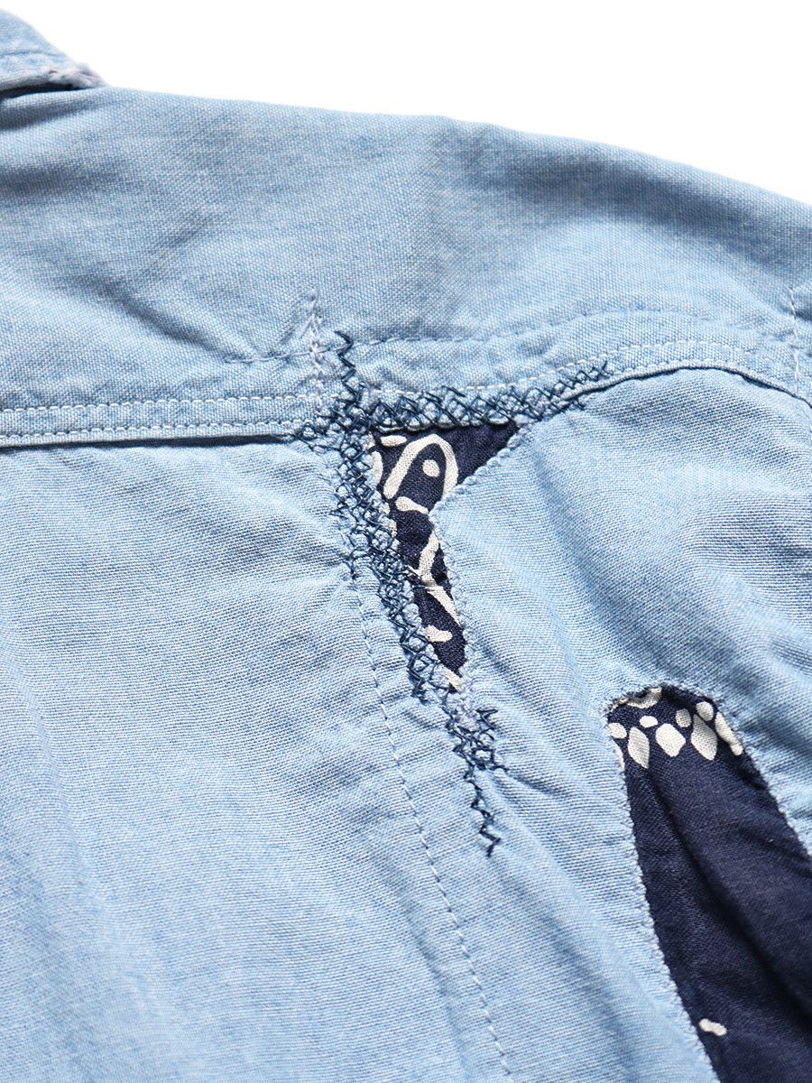 Kapital Kapital Chambray Bandana Remake Work Shirt Size US M / EU 48-50 / 2 - 6 Thumbnail