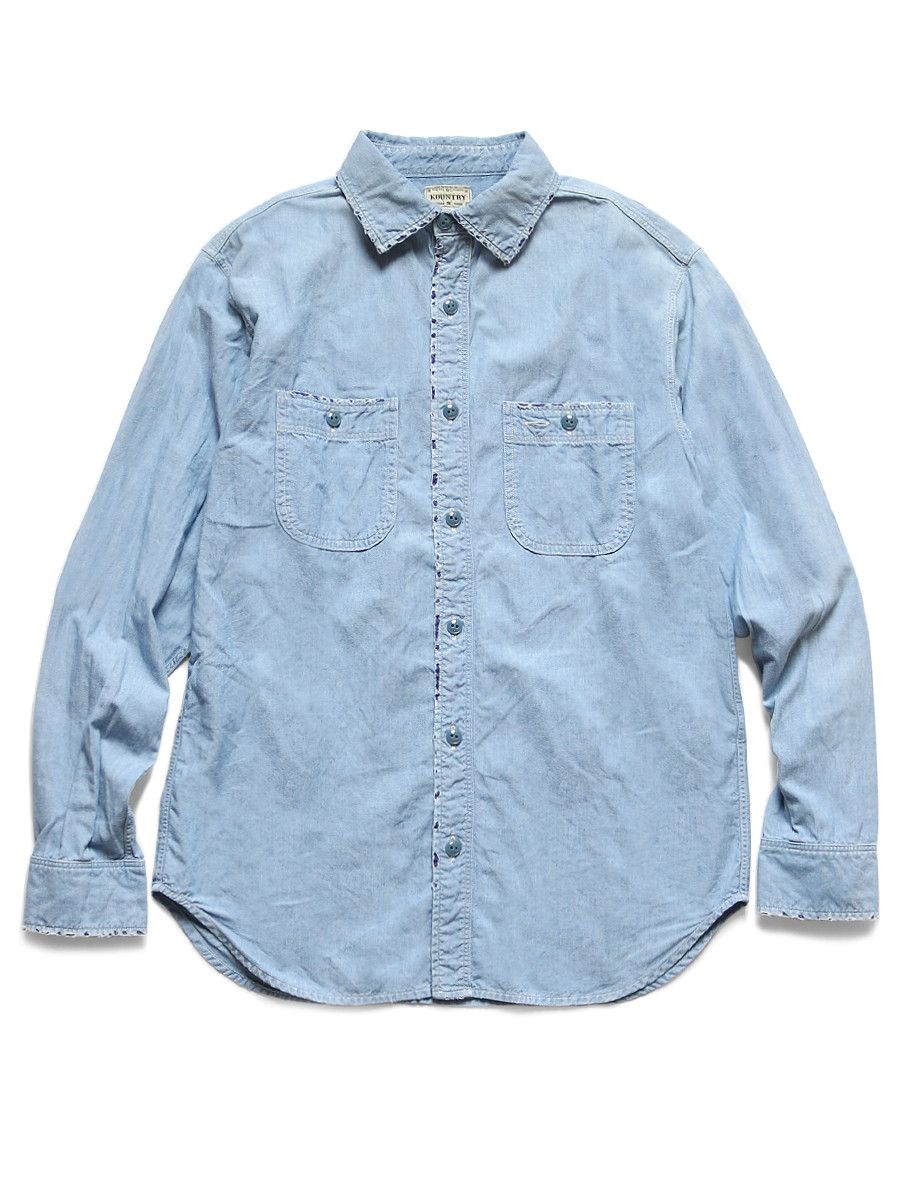 Kapital Kapital Chambray Bandana Remake Work Shirt Size US M / EU 48-50 / 2 - 2 Thumbnail