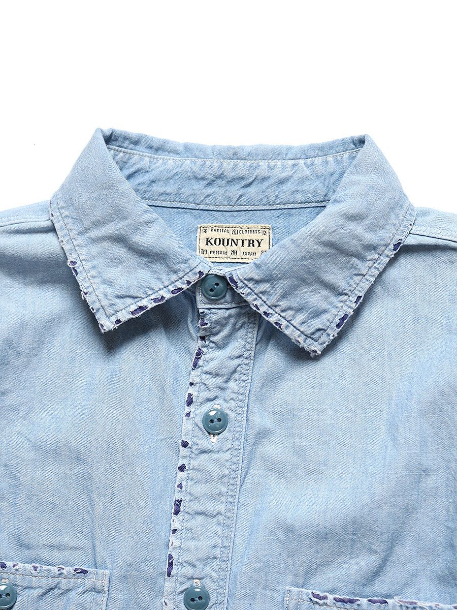 Kapital Kapital Chambray Bandana Remake Work Shirt Size US M / EU 48-50 / 2 - 4 Thumbnail