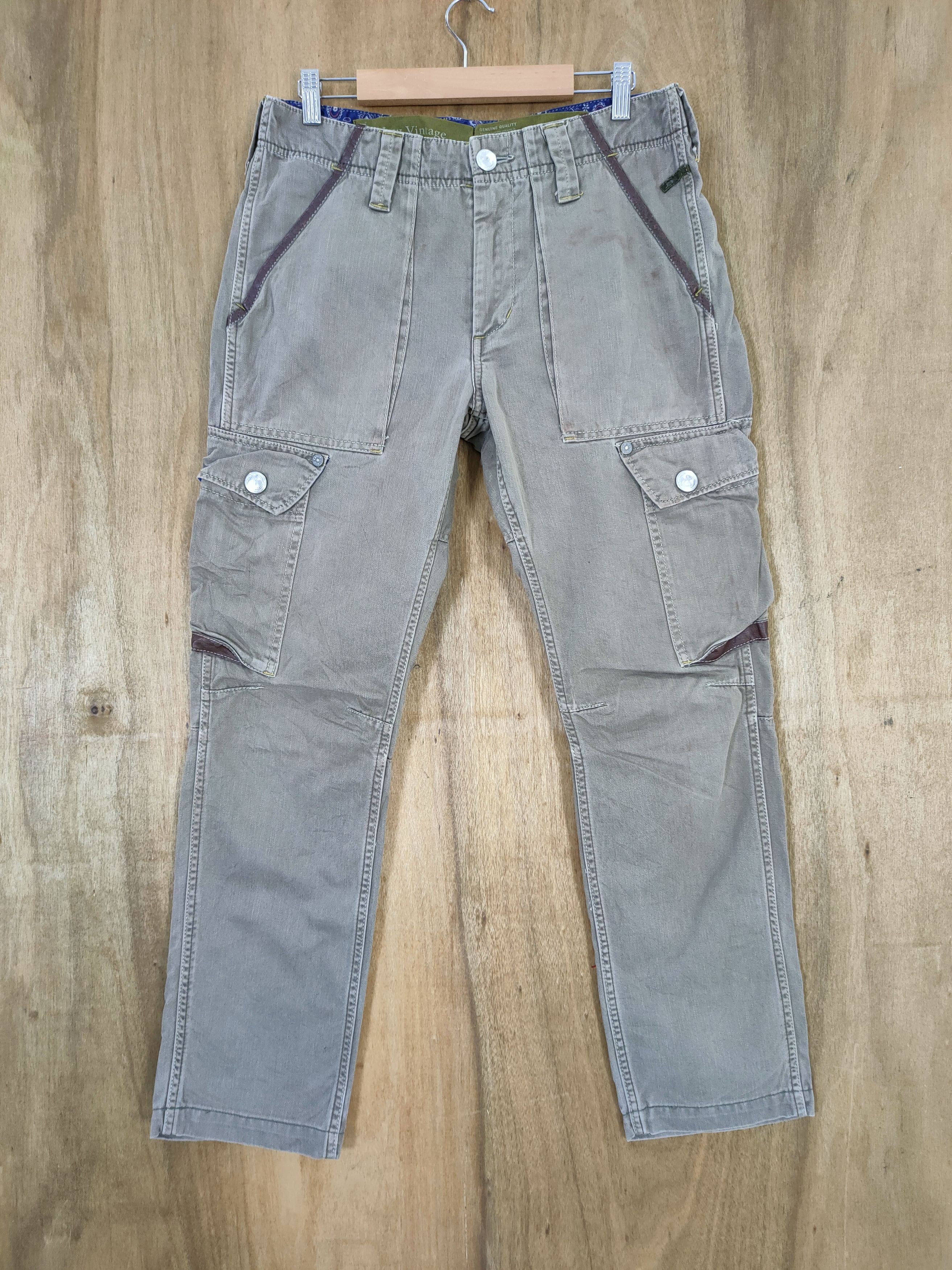 Japanese Brand JAPANESE BRAND FADED CARGO PANTS Size US 30 / EU 46 - 1 Thumbnail