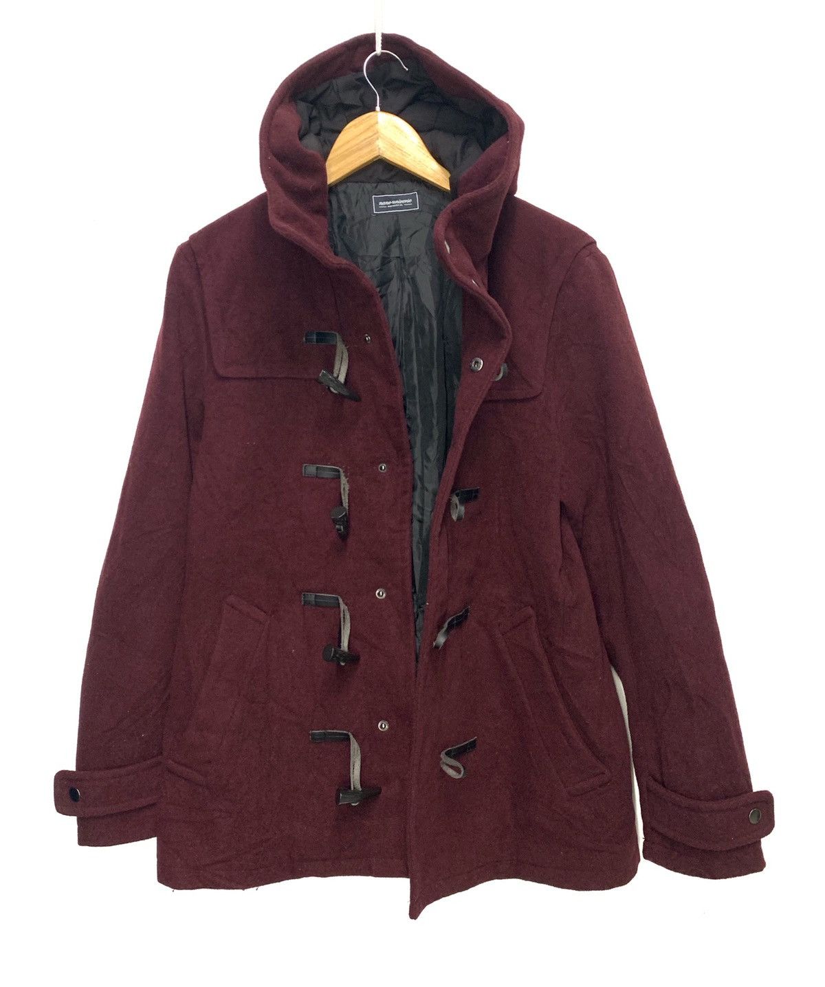 Japanese Brand 🇯🇵 Vintage Nano Universal Wool Duffle Coat Jacket Size US M / EU 48-50 / 2 - 3 Thumbnail