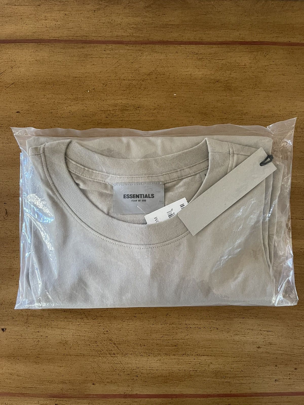 FOG × Fear of God × Pacsun FOG - Essentials Fear Of God Tan Logo-Print Jersey T-Shirt Size US L / EU 52-54 / 3 - 5 Thumbnail