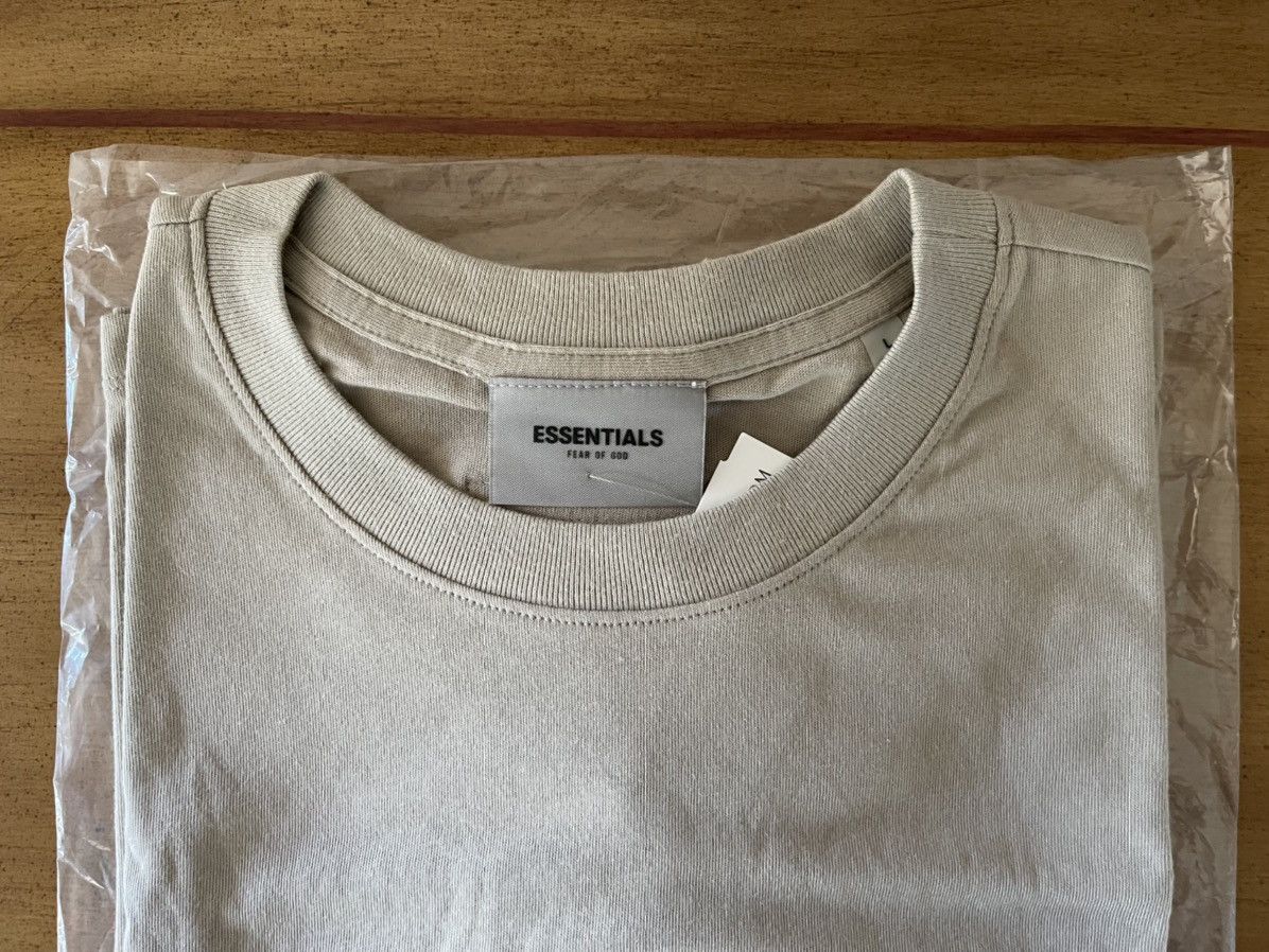 FOG × Fear of God × Pacsun FOG - Essentials Fear Of God Tan Logo-Print Jersey T-Shirt Size US L / EU 52-54 / 3 - 3 Thumbnail