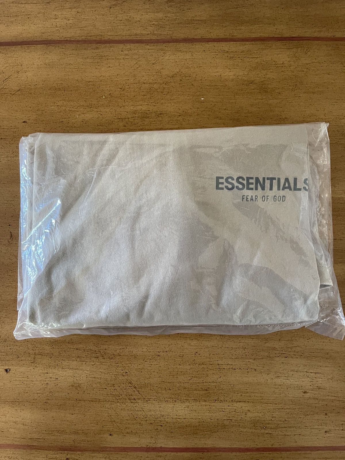 FOG × Fear of God × Pacsun FOG - Essentials Fear Of God Tan Logo-Print Jersey T-Shirt Size US L / EU 52-54 / 3 - 4 Thumbnail