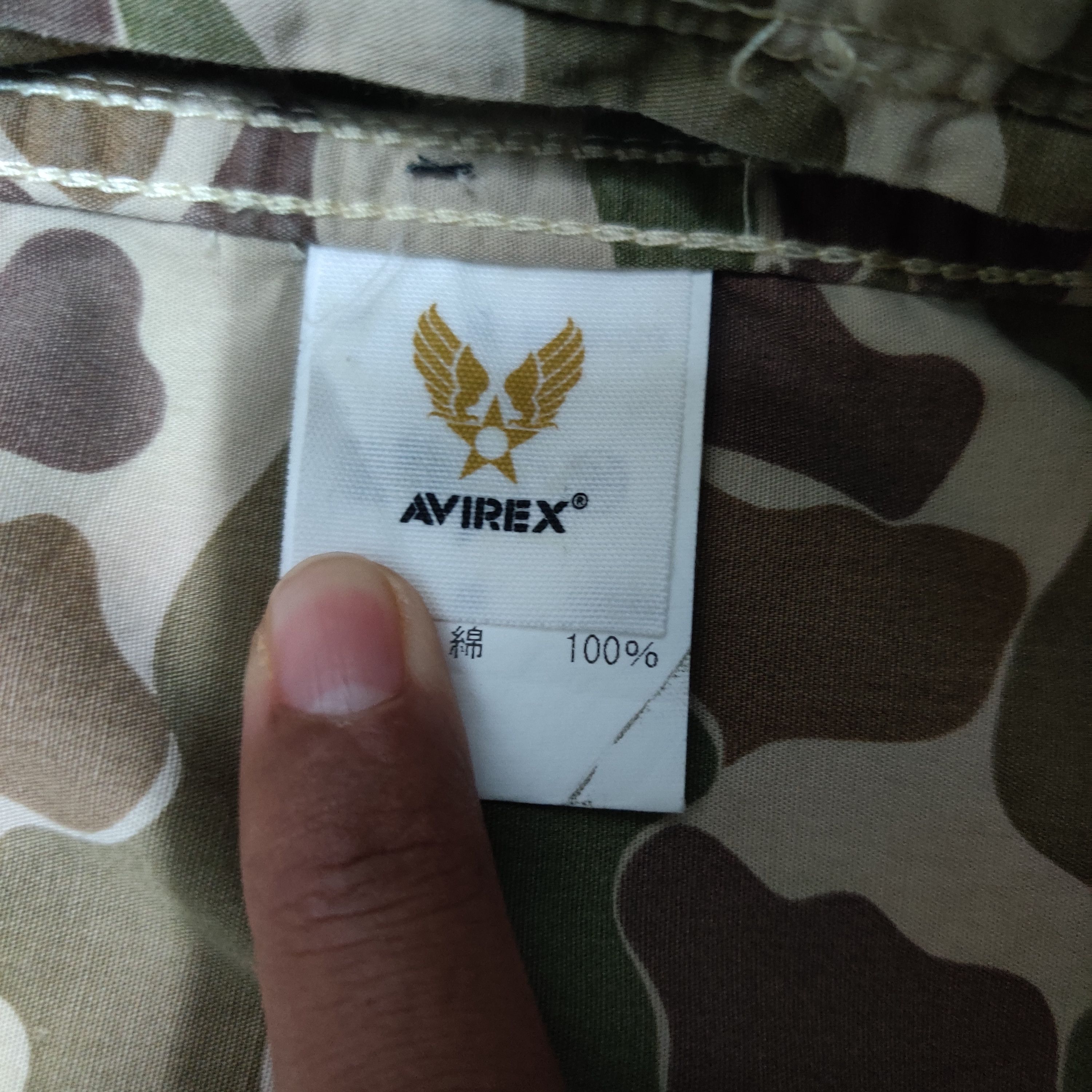 Avirex Vintage Avirex Hooded Jacket Camouflage Military Size US XL / EU 56 / 4 - 10 Thumbnail