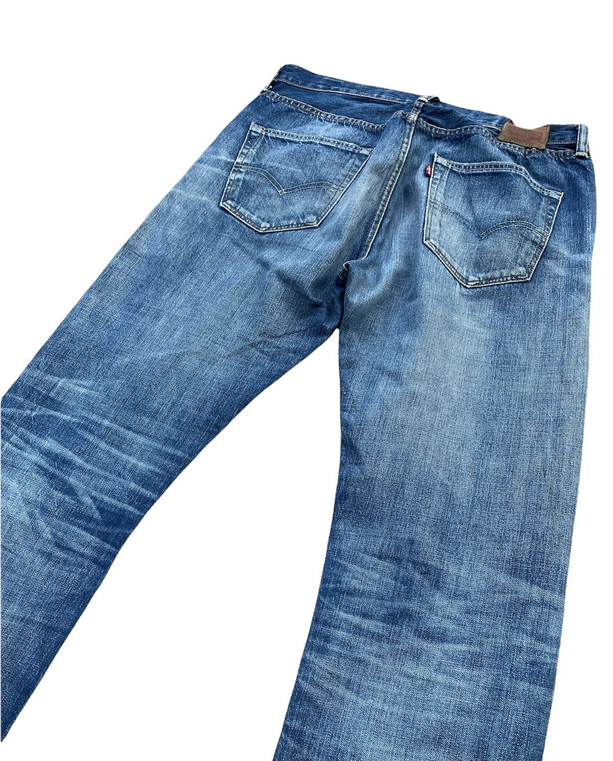 Levi's Made & Crafted × Levi's Vintage Clothing Levis 501e Redline Selvedge Aging Faded Distressed Denim Size US 34 / EU 50 - 9 Thumbnail