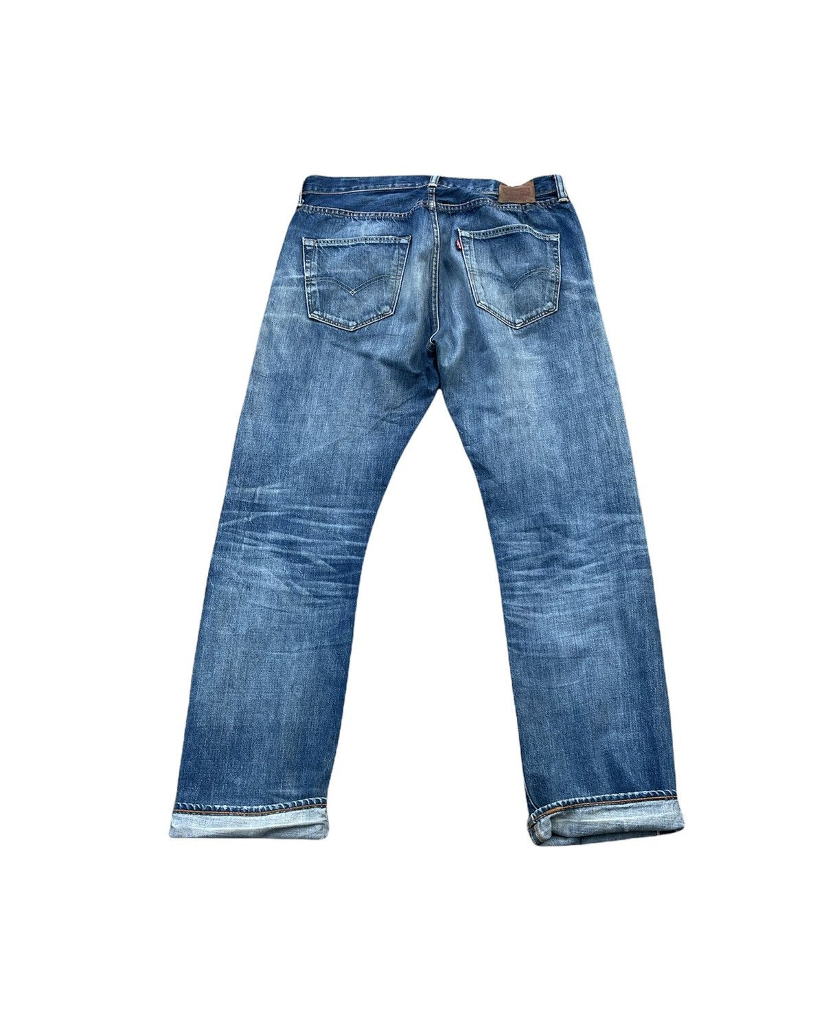 Levi's Made & Crafted × Levi's Vintage Clothing Levis 501e Redline Selvedge Aging Faded Distressed Denim Size US 34 / EU 50 - 8 Thumbnail