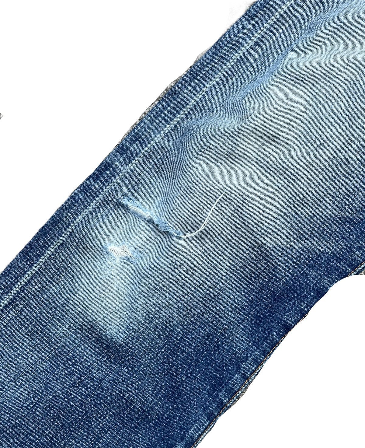Levi's Made & Crafted × Levi's Vintage Clothing Levis 501e Redline Selvedge Aging Faded Distressed Denim Size US 34 / EU 50 - 5 Thumbnail