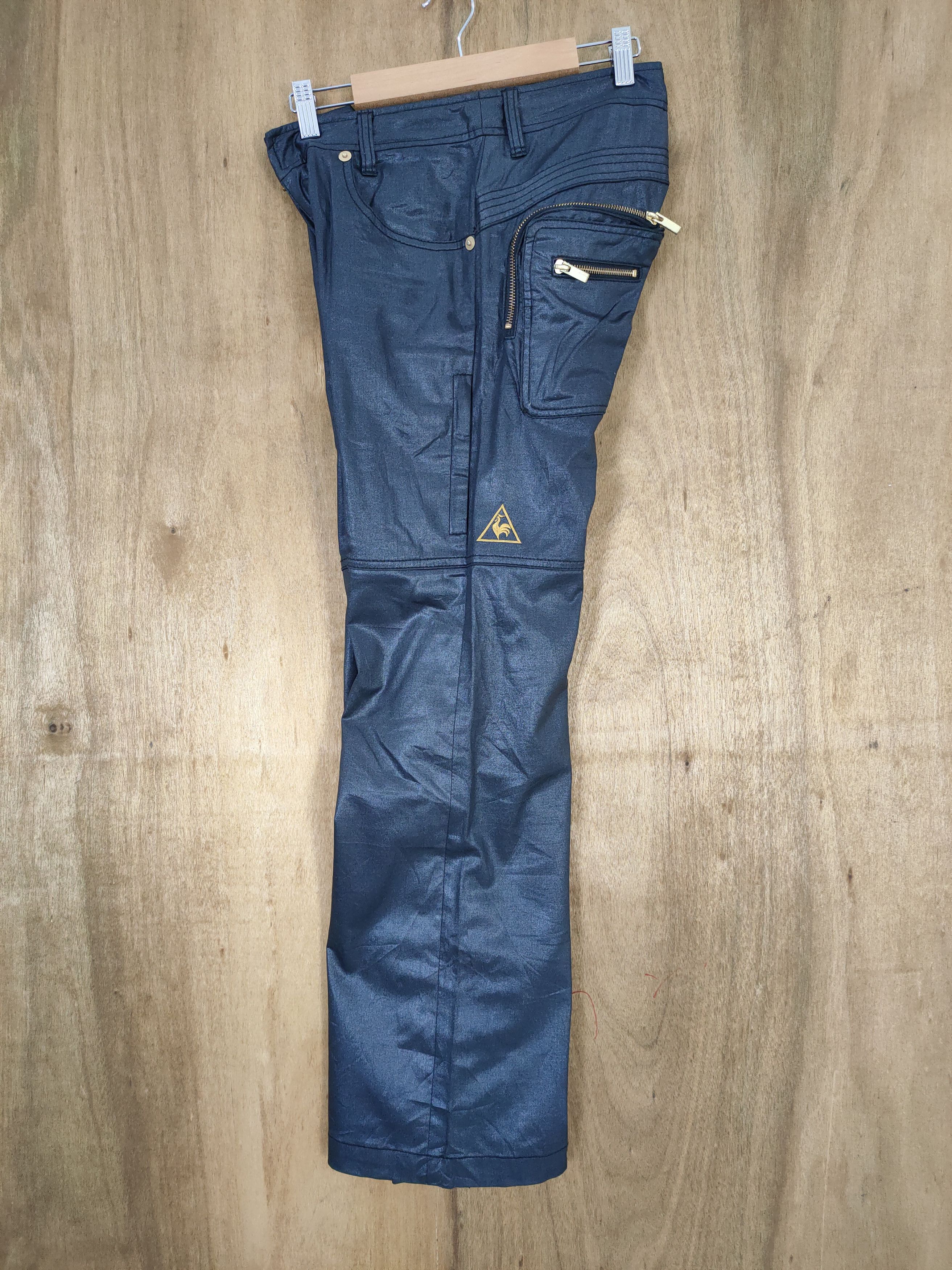 Le Coq Sportif LE COQ SPORTIF BLACK FLARE CARGO PANTS Size US 28 / EU 44 - 4 Thumbnail
