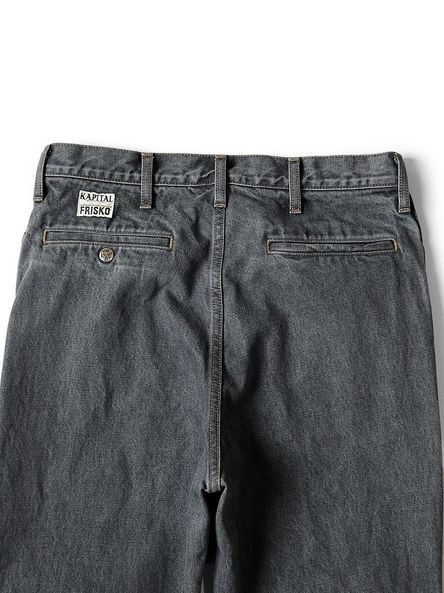 Kapital Kapital 14oz Black Denim 5P Frisco Flare | Grailed