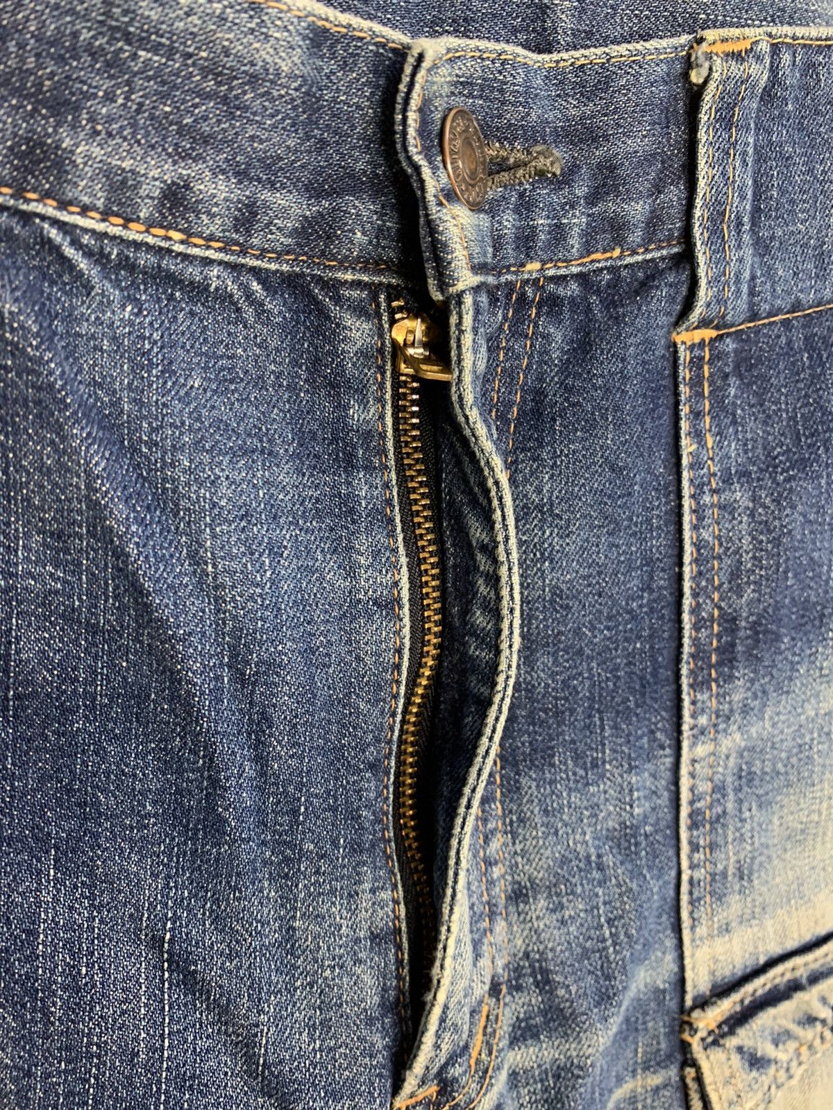 Seditionaries 90s Rugged Sewing Chop Indigo Denim Bondage Short Pant Size US 31 - 6 Thumbnail