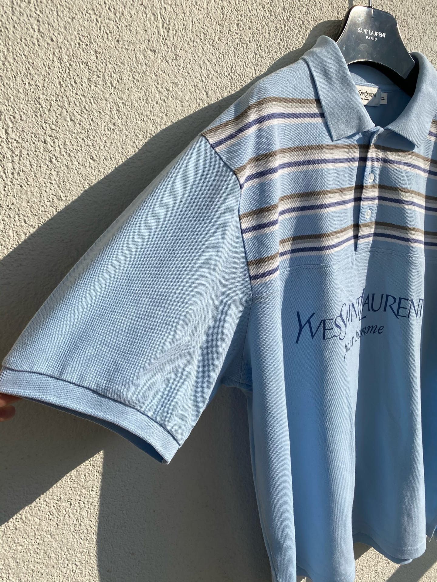 Yves Saint Laurent YSL Polo Spell Out Size US XXL / EU 58 / 5 - 8 Thumbnail