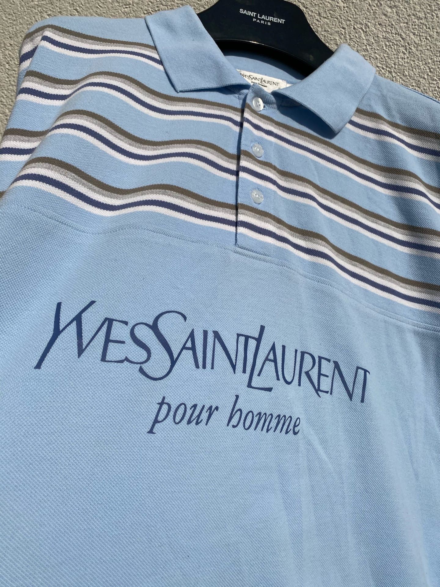 Yves Saint Laurent YSL Polo Spell Out Size US XXL / EU 58 / 5 - 1 Thumbnail