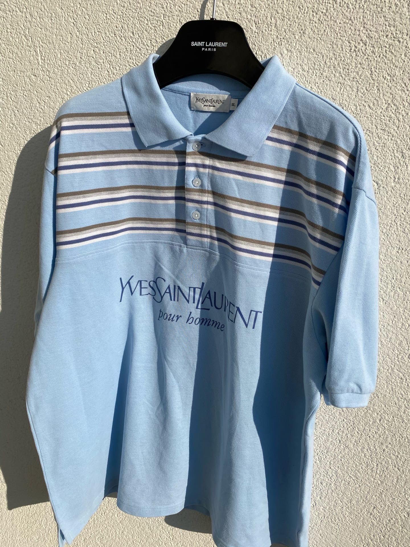 Yves Saint Laurent YSL Polo Spell Out Size US XXL / EU 58 / 5 - 9 Thumbnail