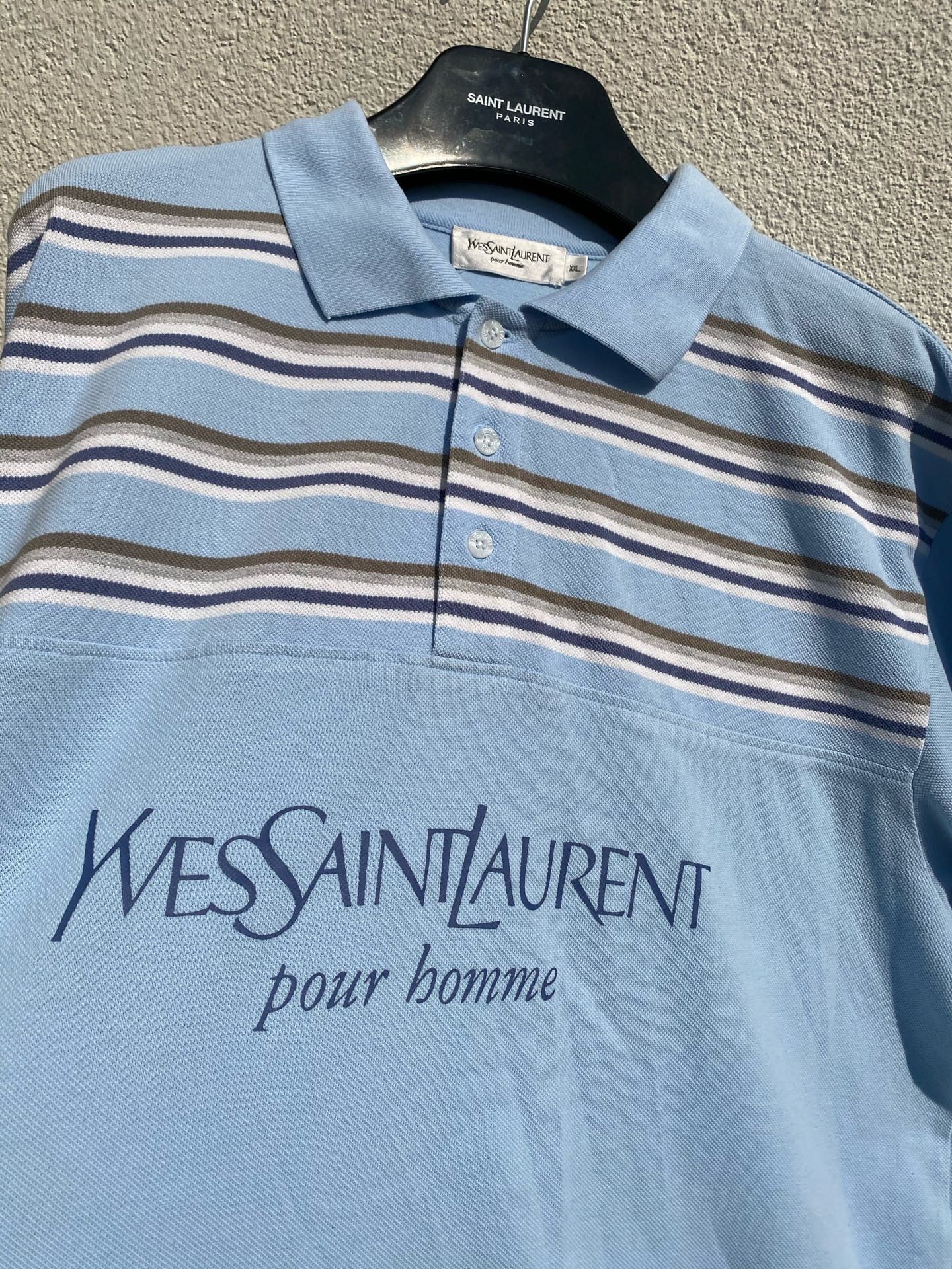 Yves Saint Laurent YSL Polo Spell Out Size US XXL / EU 58 / 5 - 10 Thumbnail
