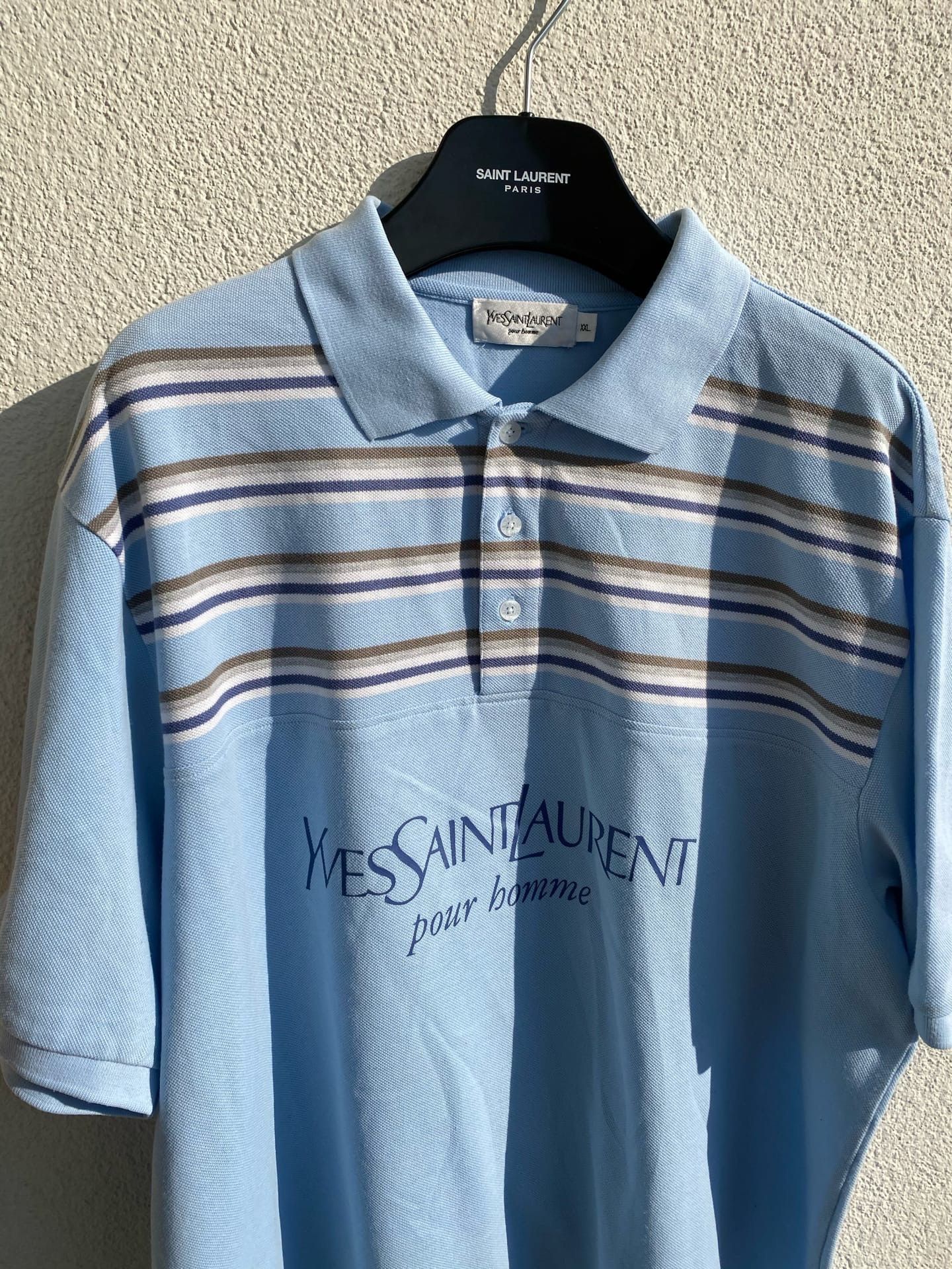 Yves Saint Laurent YSL Polo Spell Out Size US XXL / EU 58 / 5 - 3 Thumbnail