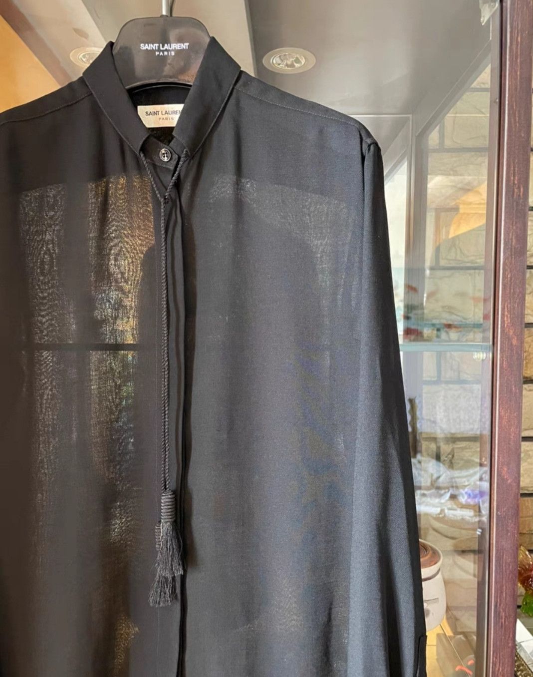 Yves Saint Laurent Saint Laurent Silk Shirt Size F36 Black Size XS / US 0-2 / IT 36-38 - 2 Thumbnail