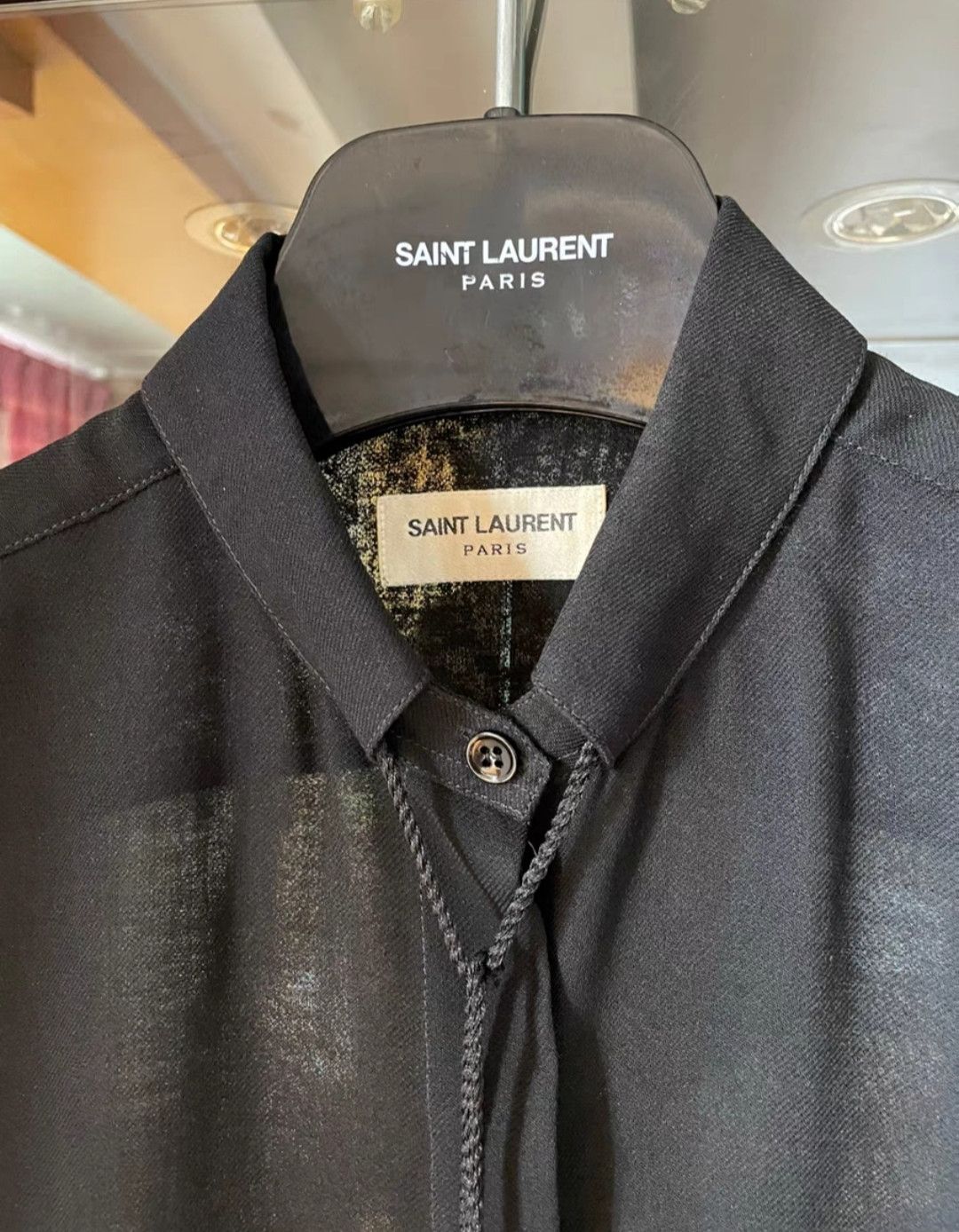 Yves Saint Laurent Saint Laurent Silk Shirt Size F36 Black Size XS / US 0-2 / IT 36-38 - 6 Thumbnail