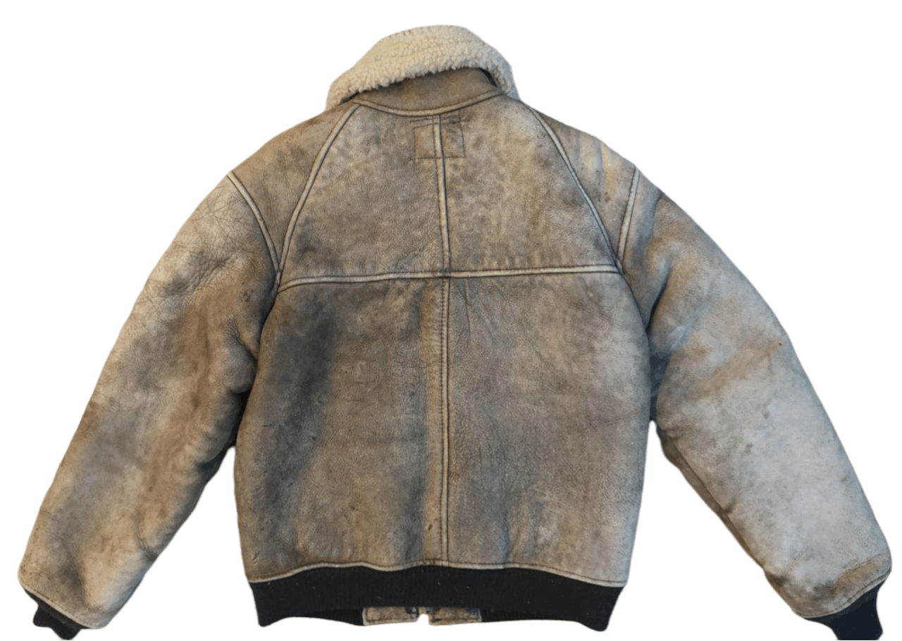 Schott ❎ Schott B-6 Sheepskin faded Leather Jacket Size US S / EU 44-46 / 1 - 2 Thumbnail