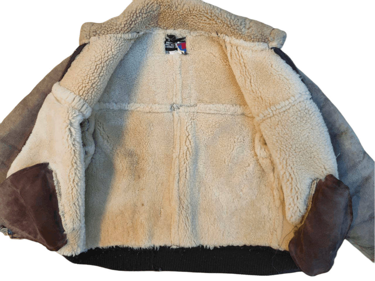 Schott ❎ Schott B-6 Sheepskin faded Leather Jacket Size US S / EU 44-46 / 1 - 3 Thumbnail