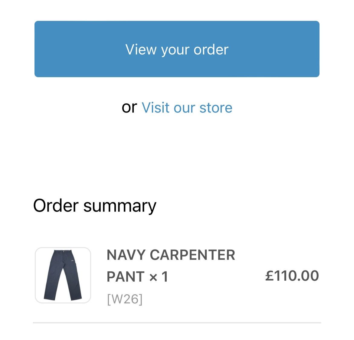 Corteiz crtz rtw navy xsmall carpenter pants Size US 28 / EU 44 - 9 Thumbnail