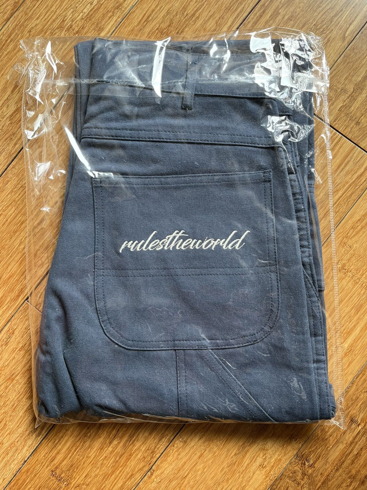 image of Corteiz Crtz Rtw Navy Xsmall Carpenter Pants, Men's (Size 26)
