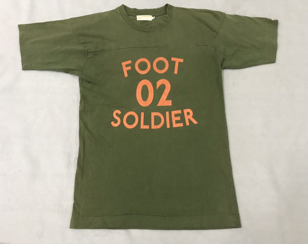 image of Bape x Vintage Foot Soldier Tee in Green, Men's (Size Medium)