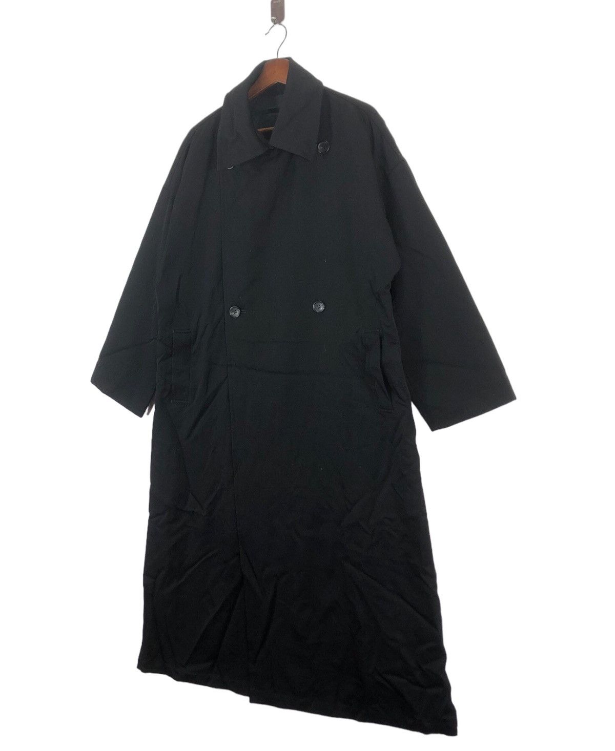 Yohji Yamamoto YOHJI YAMAMOTO + NOIR BLACK LONG COAT Size US L / EU 52-54 / 3 - 2 Thumbnail