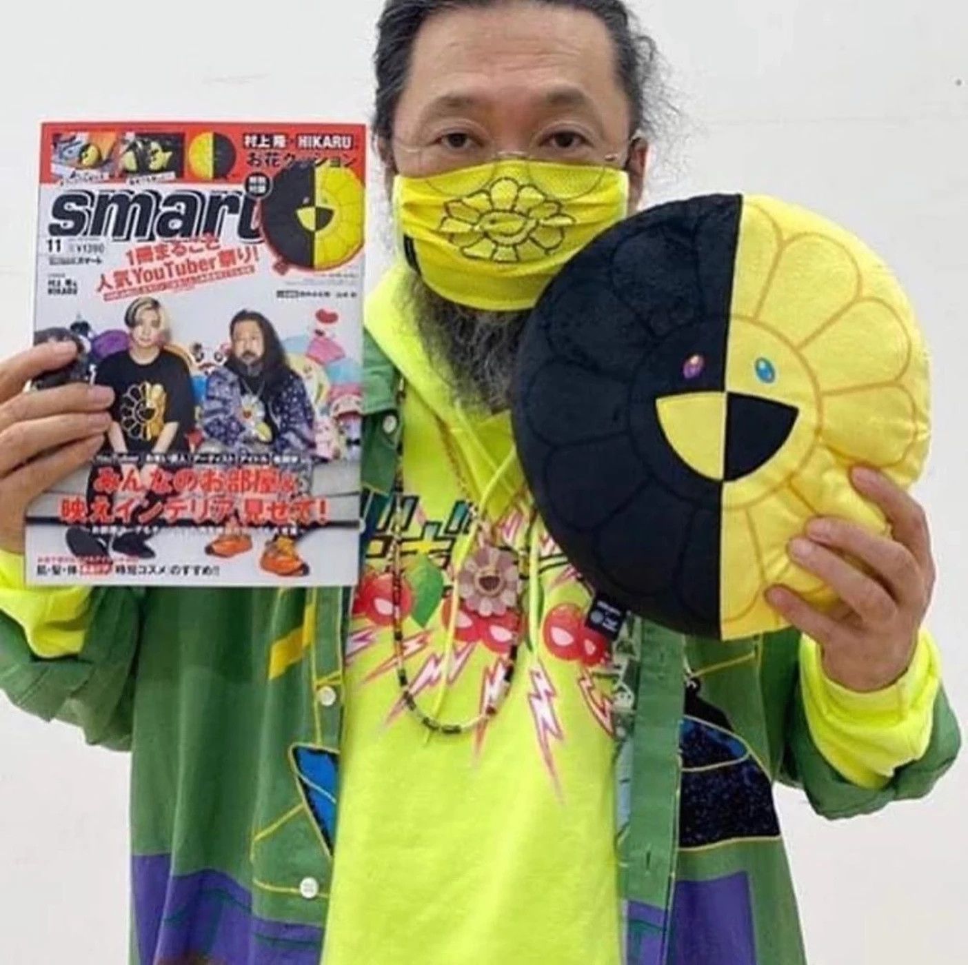 【HIKARU×TAKASHI MURAKAMI】 TAKASHI MURAKAMI x HIKARU Collection Flour Cushion With