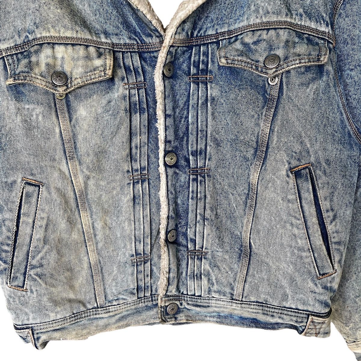 Edwin × Vintage Vintage Edwin Shearling Trucker Denim Jacket Size US M / EU 48-50 / 2 - 3 Thumbnail