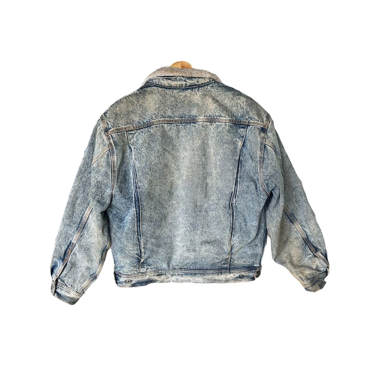 Edwin × Vintage Vintage Edwin Shearling Trucker Denim Jacket Size US M / EU 48-50 / 2 - 9 Thumbnail