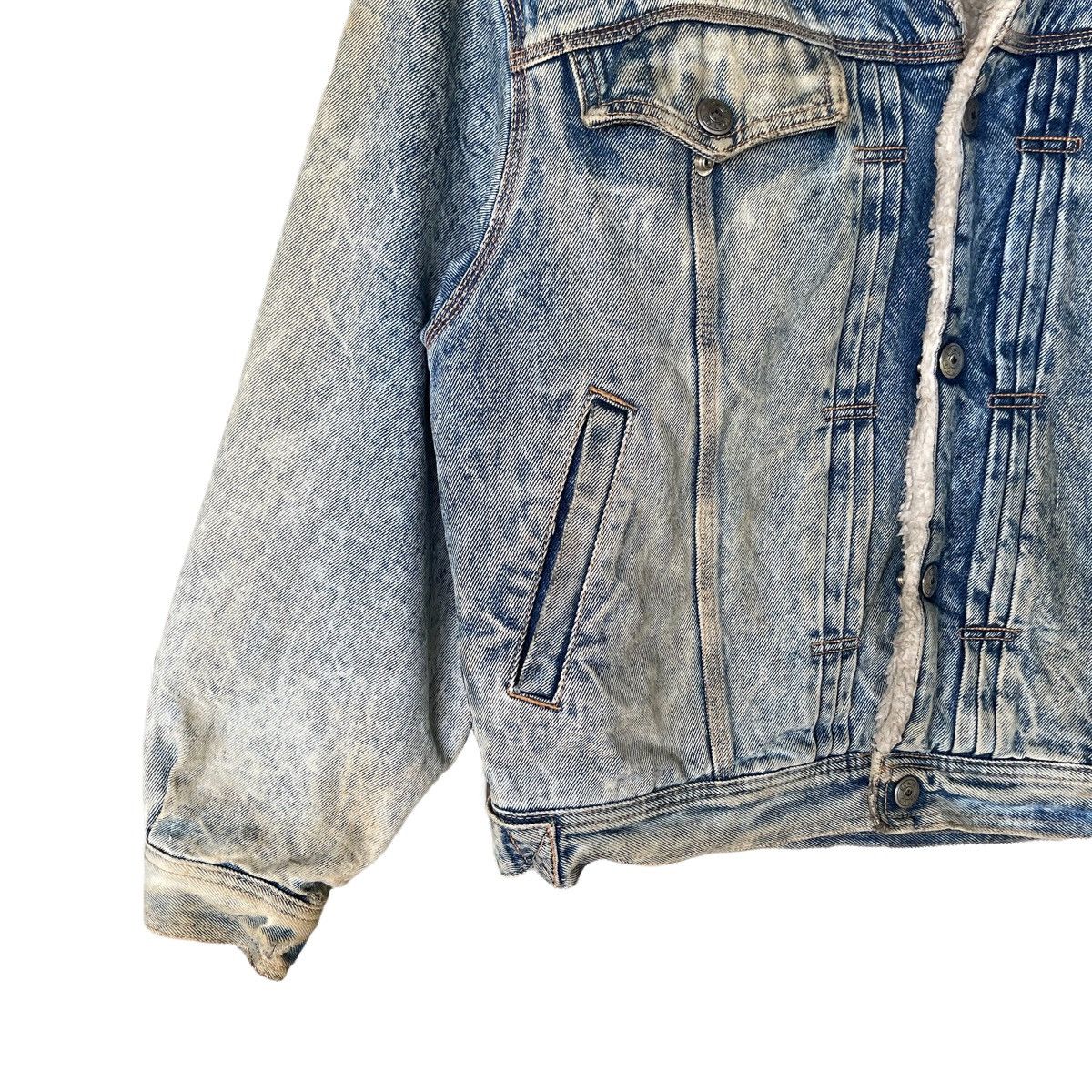 Edwin × Vintage Vintage Edwin Shearling Trucker Denim Jacket Size US M / EU 48-50 / 2 - 4 Thumbnail