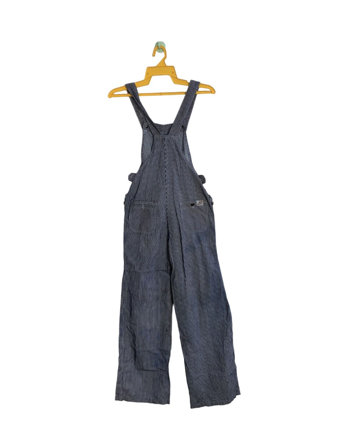 Japanese Brand 90s RD Hickory Coverall Overall Carpenter Multipocket Size US 33 - 2 Thumbnail