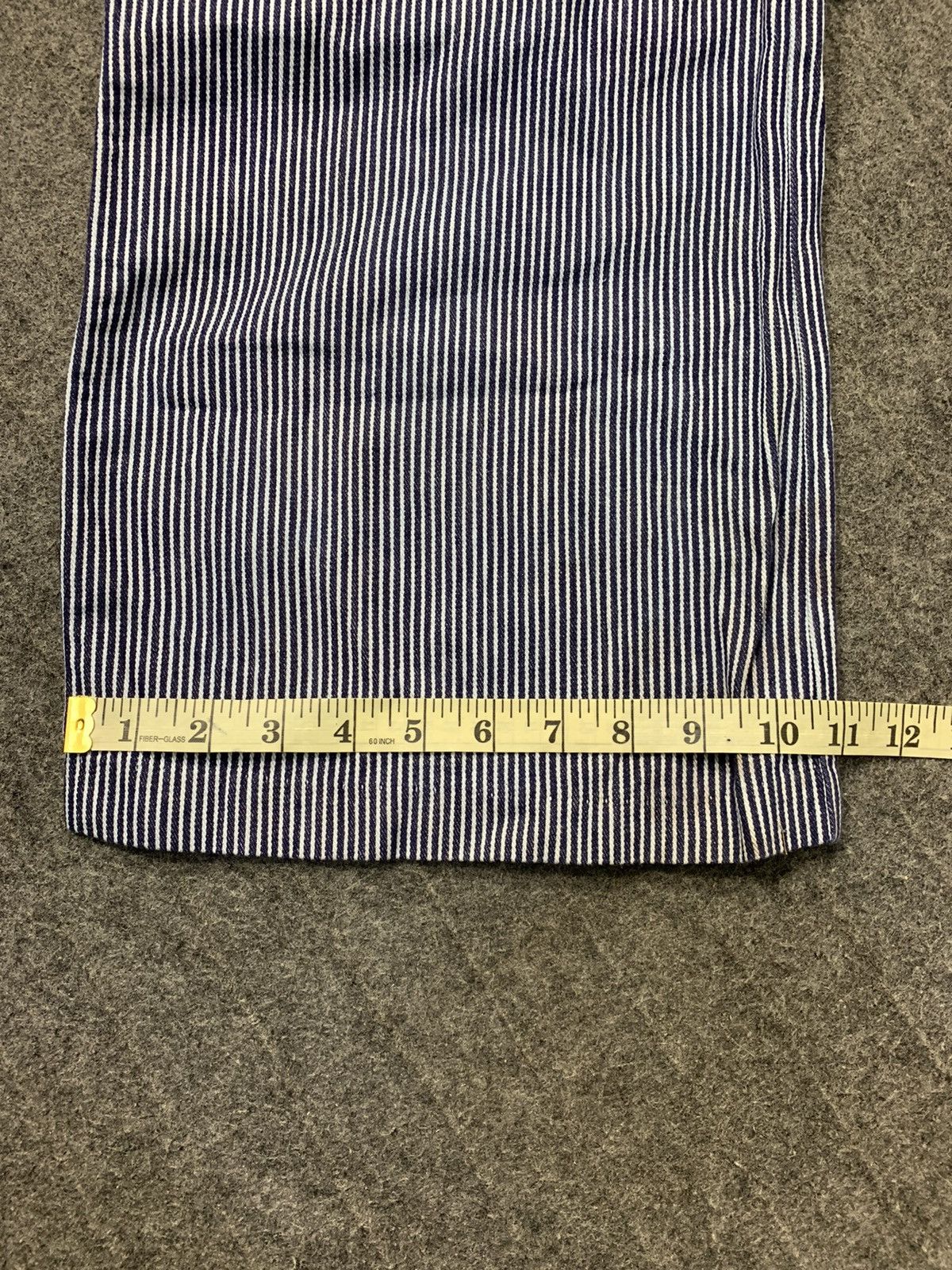 Japanese Brand 90s RD Hickory Coverall Overall Carpenter Multipocket Size US 33 - 8 Thumbnail