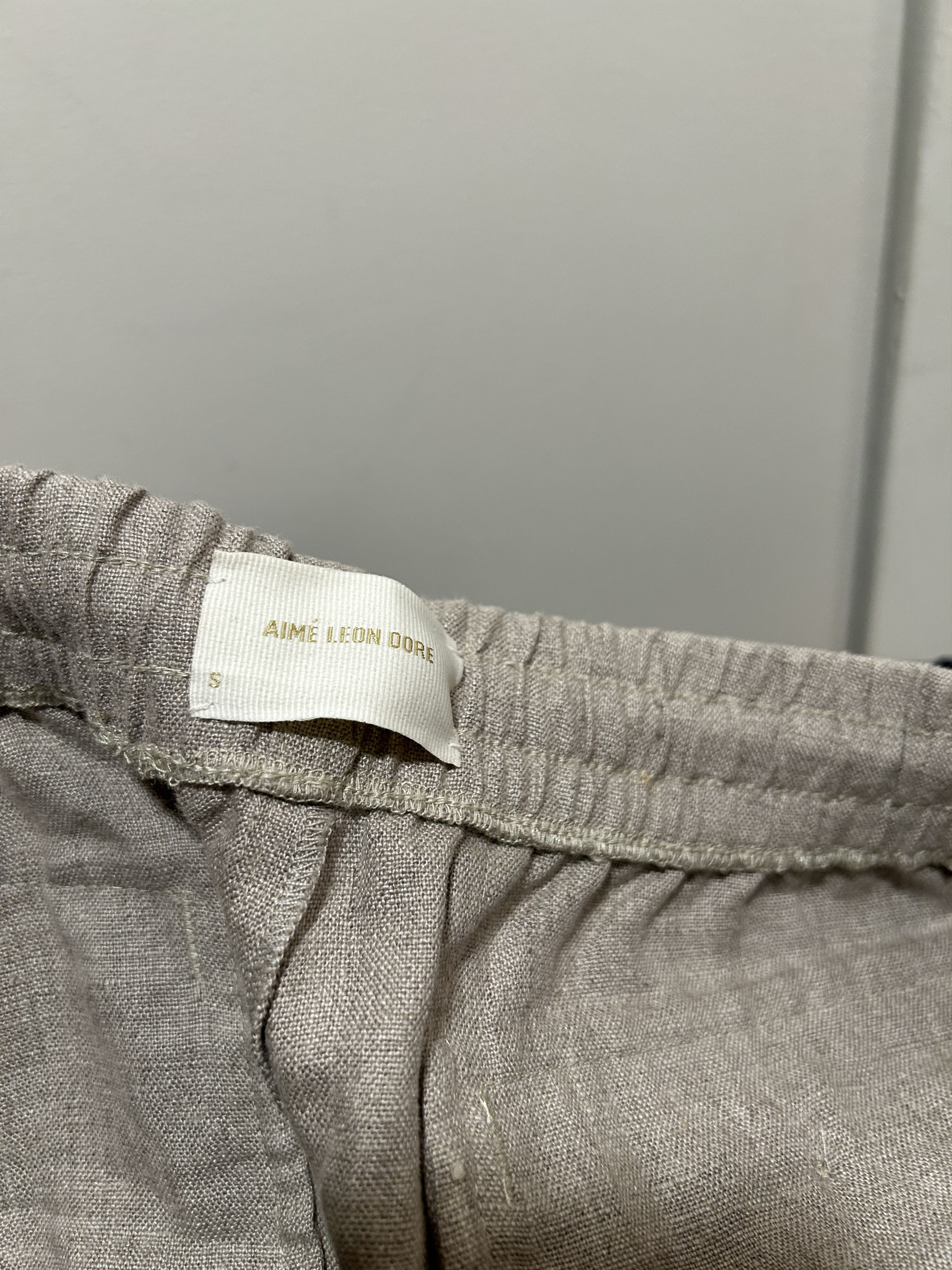 Aime Leon Dore Aime Leon Dore lace linen basketball shorts grey Size US 30 / EU 46 - 4 Thumbnail