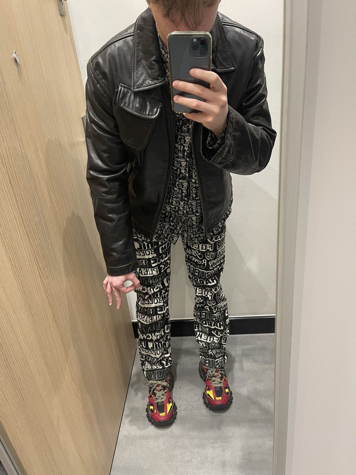 ジャケット・アウター SS2004 EMPORIO ARMANI Leather Jacket SS2004