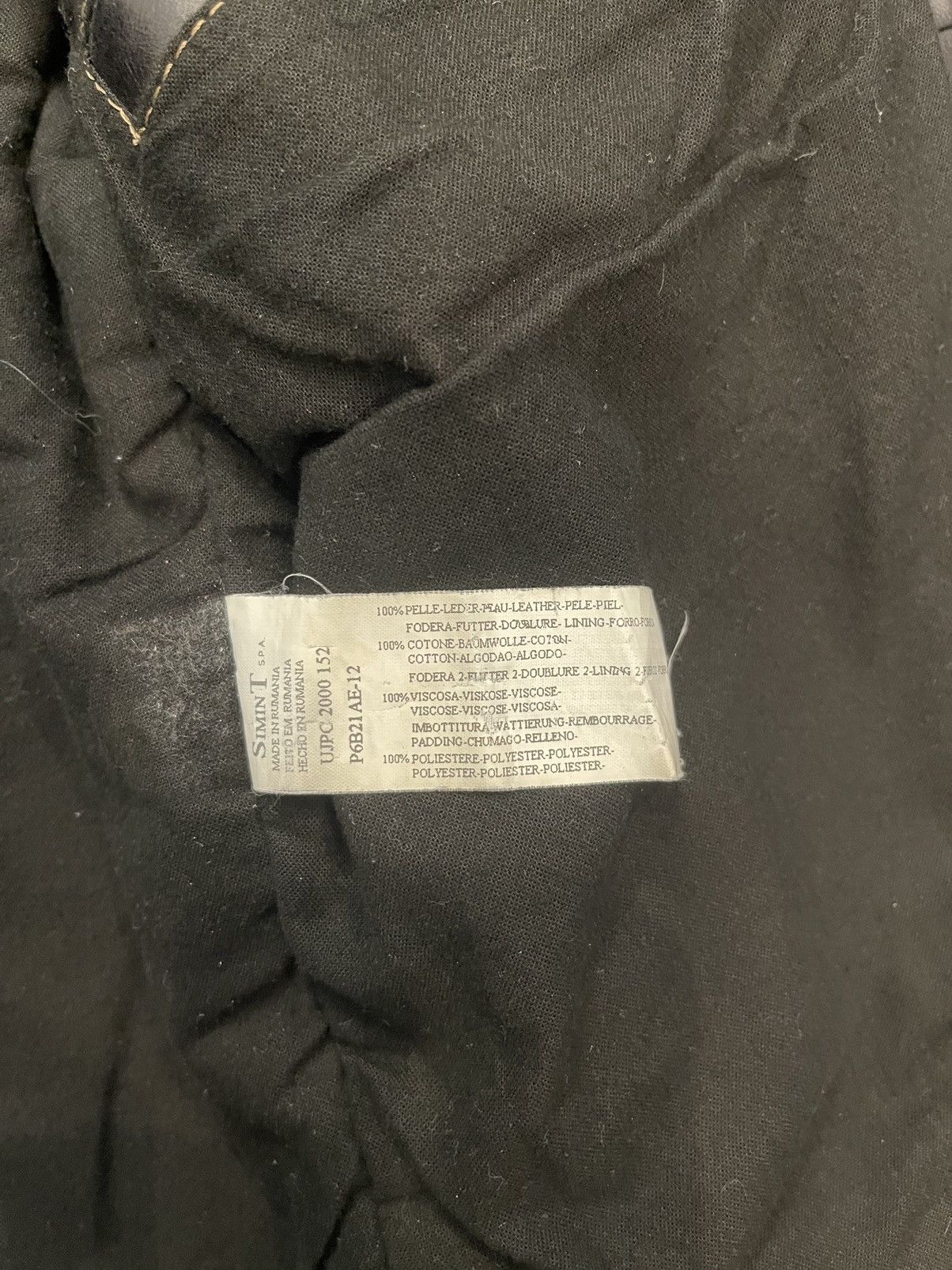 Emporio Armani Archive Armani Biker Cargo Leather Black Jacket Size US M / EU 48-50 / 2 - 21 Thumbnail
