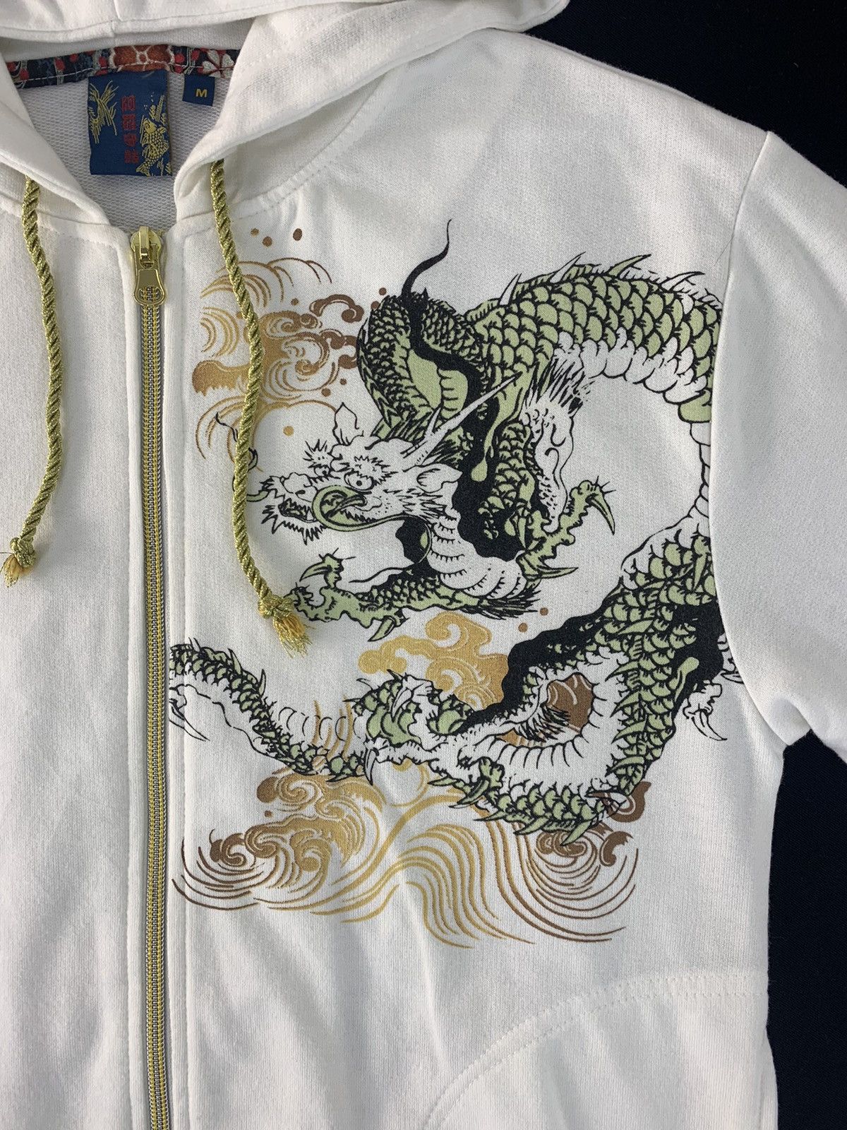 Japanese Brand 90s Japanese Brand Sukajan Dragon Big Logo Printed Hoodies Size US S / EU 44-46 / 1 - 4 Thumbnail
