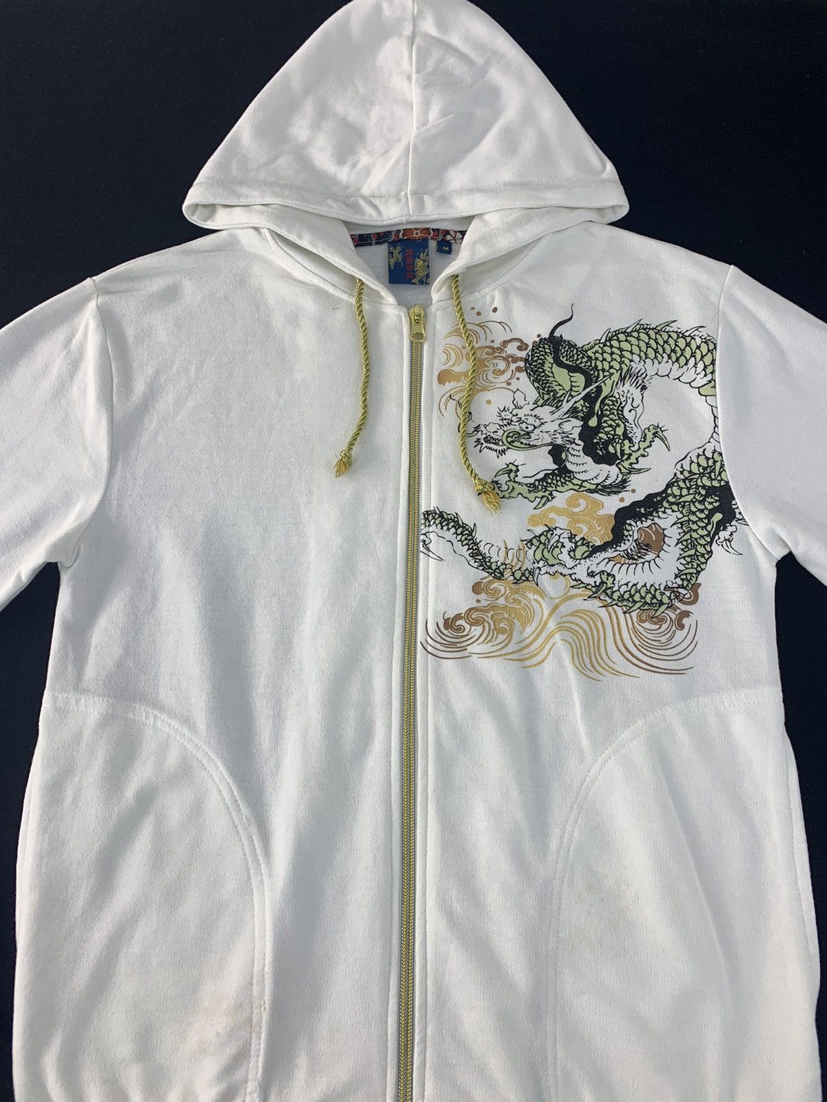 Japanese Brand 90s Japanese Brand Sukajan Dragon Big Logo Printed Hoodies Size US S / EU 44-46 / 1 - 3 Thumbnail