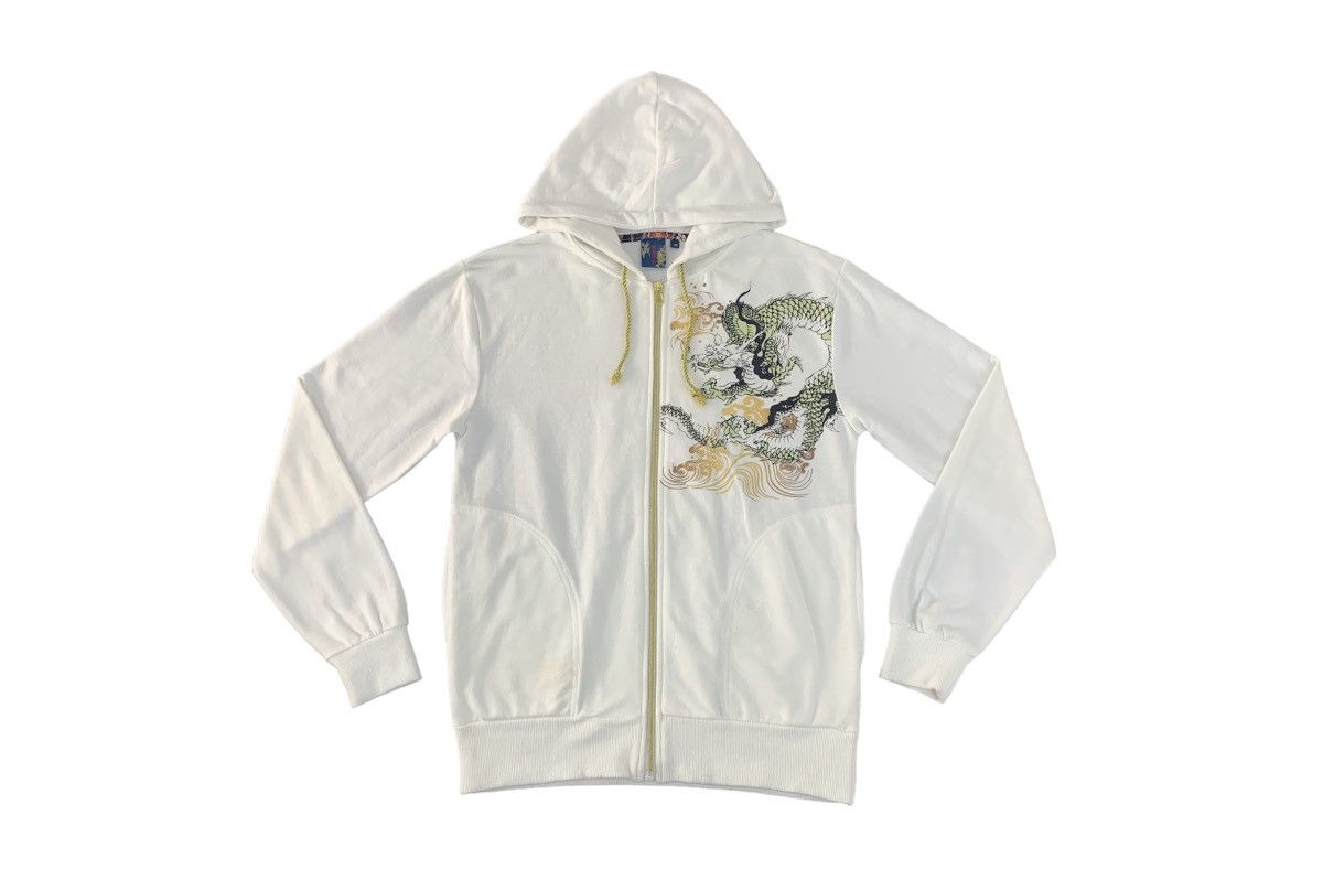 Japanese Brand 90s Japanese Brand Sukajan Dragon Big Logo Printed Hoodies Size US S / EU 44-46 / 1 - 2 Thumbnail
