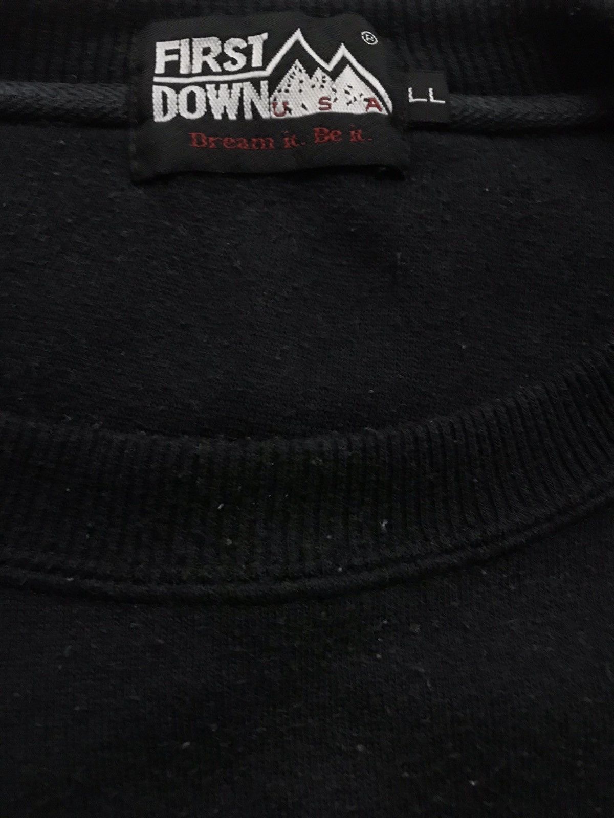 Vintage Vintage First Down USA Spell Out Streetwear Sweatshirt Size US XL / EU 56 / 4 - 4 Thumbnail