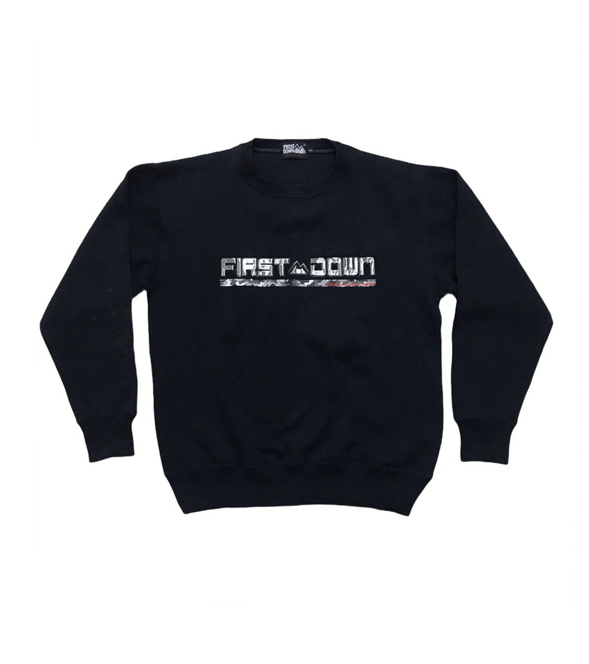Vintage Vintage First Down USA Spell Out Streetwear Sweatshirt Size US XL / EU 56 / 4 - 1 Thumbnail